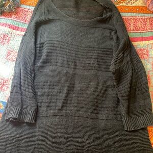Black knit sweater